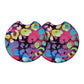 Rainbow Leopard Print 2 Pack Neoprene Car Coaster Set