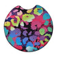 Rainbow Leopard Print 2 Pack Neoprene Car Coaster Set