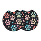 Watercolor Paw Prints 2 Pack Neoprene Car Coaster Set