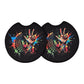 Offroad Peace Hand & Tire Track 2 Pack Neoprene Car Coaster Set