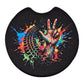 Offroad Peace Hand & Tire Track 2 Pack Neoprene Car Coaster Set