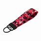 Red Geometric Diamond Keychain Wristlet