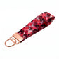 Red Geometric Diamond Keychain Wristlet