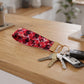 Red Geometric Diamond Keychain Wristlet