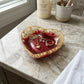 Red and Gold Glitter Resin Heart Tray 2-Piece Set