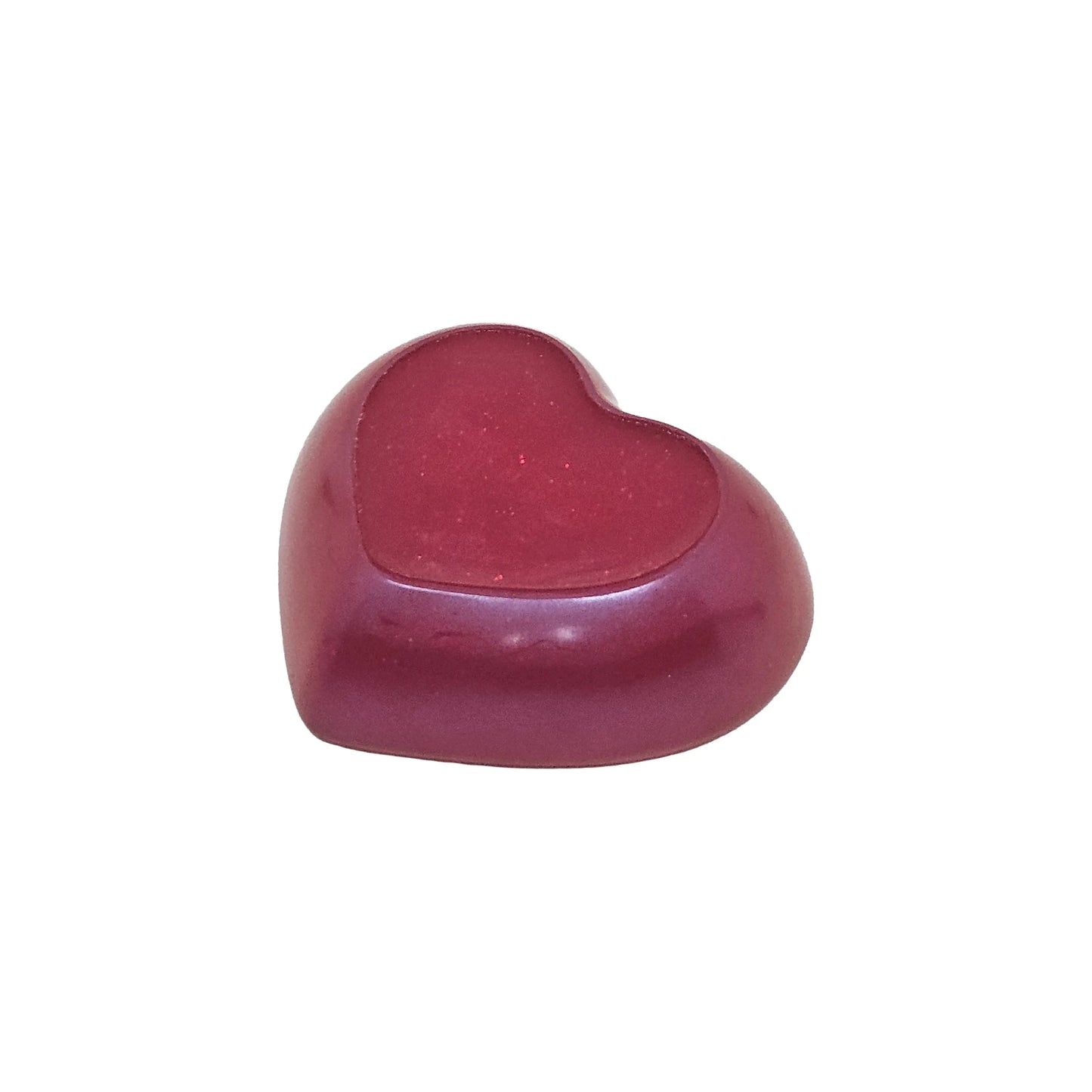 Sparkly Red Glitter Resin Mini Heart Tray