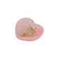 Rose Gold Pink Glitter & Gold Leaf Resin Mini Heart Tray