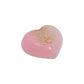 Rose Gold Pink Glitter & Gold Leaf Resin Mini Heart Tray