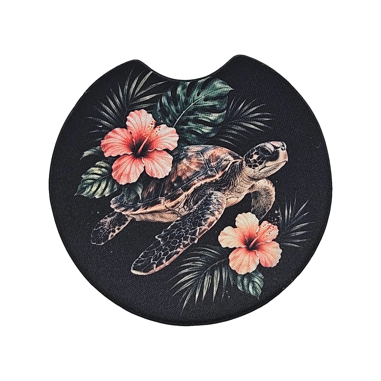 Sea Turtle Neoprene 2 Pack Car Coaster Set