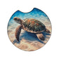 Sea Turtle Neoprene 2 Pack Car Coaster Set