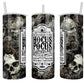 20 oz Skulls & Black Roses Apothecary Hocus Pocus Sublimation Tumbler - Imperfect