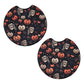 Spooky Season Pumpkin 2-Pack Neoprene Car Coaster Set