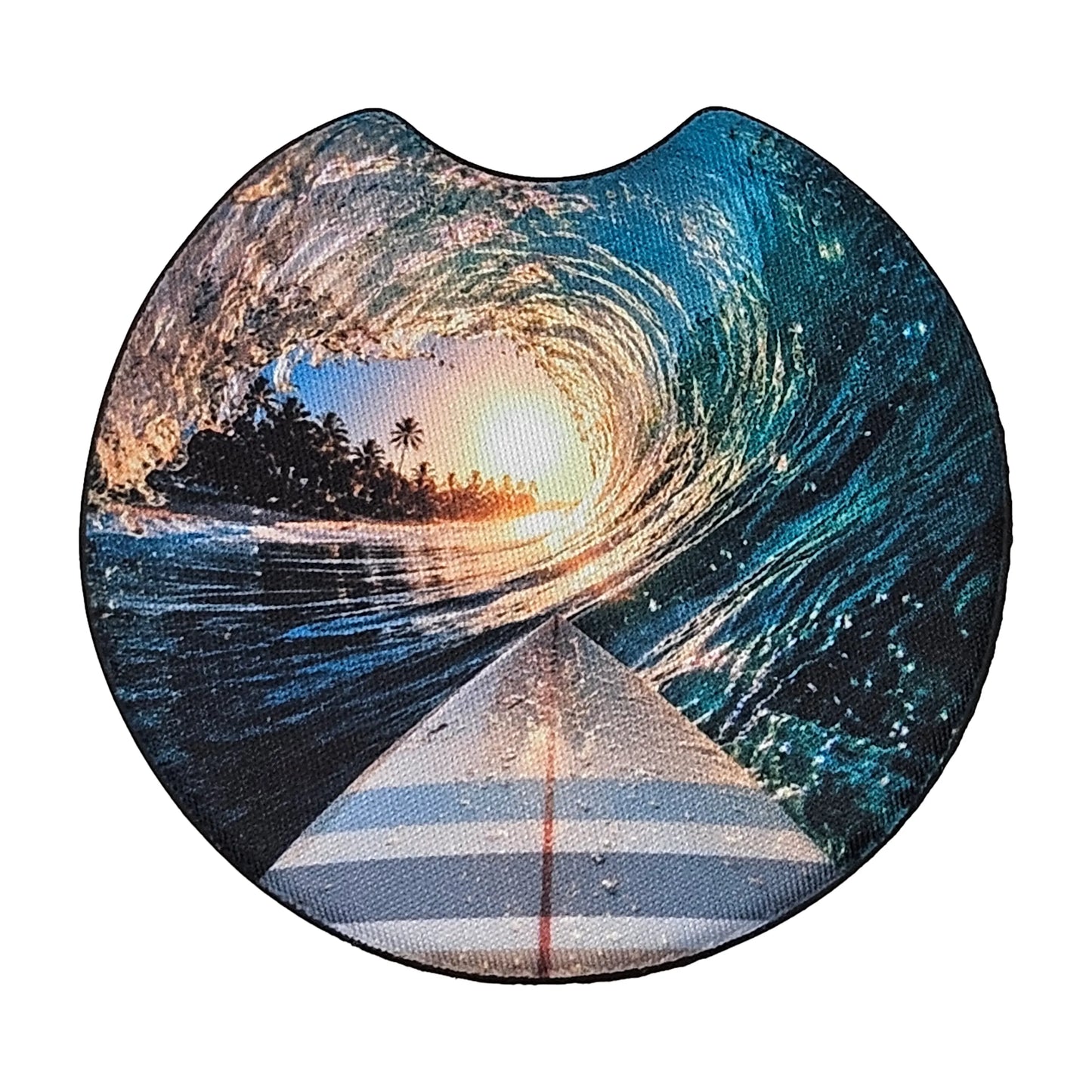 Ocean Surf 2-Pack Neoprene Car Coaster Set