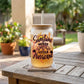 Sunshine Mixed With a Little Hurricane 16oz Frosted Glass Can Set