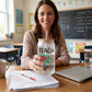 Teach Love Inspire 16oz Frosted Glass Can Set