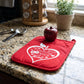 Teaching Is a Work of Heart Red Pocket Potholder