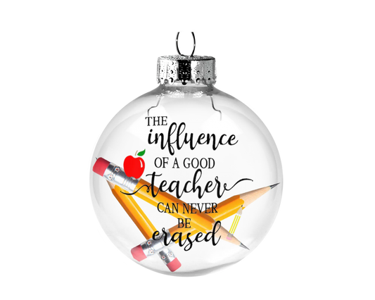 The Influence of a Good Teacher Pencils Christmas Ornament