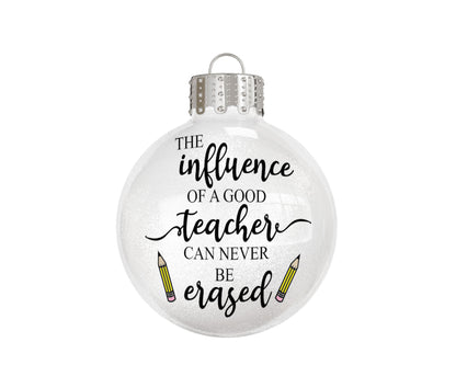 The Influence of a Good Teacher Double Pencil Christmas Ornament