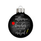 The Influence of a Good Teacher Apple Pencil Glass Ball Christmas Ornament