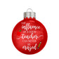 The Influence of a Good Teacher Apple Pencil Glass Ball Christmas Ornament