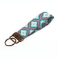 Geometric Quatrefoil Keychain Wristlet