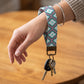 Geometric Quatrefoil Keychain Wristlet