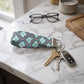 Geometric Quatrefoil Keychain Wristlet