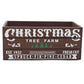 Christmas Tree Farm Brown Design Holiday Wood Mini Crate
