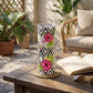 Tropical Hibiscus & Geometric Diamond 20oz Skinny Tumbler