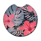 Tropical Monstera & Hibiscus 2-Pack Neoprene Car Coaster Set