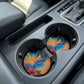 Tropical Sunset Beach 2 Pack Neoprene Car Coaster Set