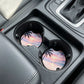 Tropical Sunset Beach 2-Pack Neoprene Car Coaster Set