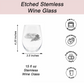 Because Mommin' Ain't Easy Etched 15oz Stemless Wine Glass