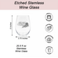 Dear Santa The Wine Made Me Do It Etched Stemless Wine Glass