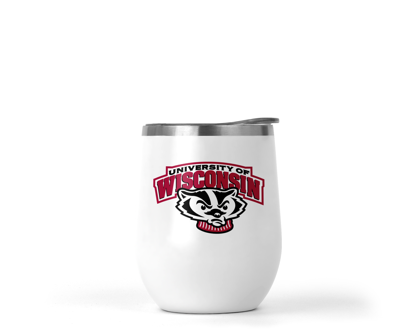 12 oz Sublimation Wine Tumbler University of Wisconsin - Imperfect