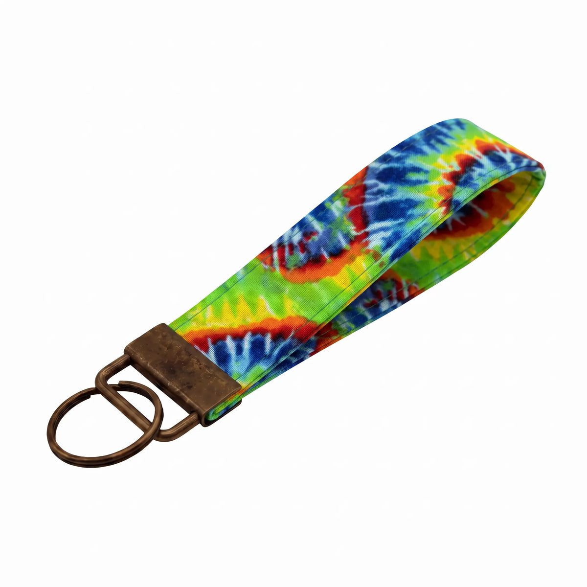 Colorful Tie-Dye Keychain Wristlet