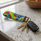 Colorful Tie-Dye Keychain Wristlet