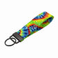 Colorful Tie-Dye Keychain Wristlet