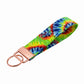 Colorful Tie-Dye Keychain Wristlet