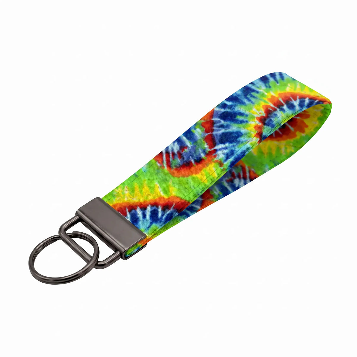 Colorful Tie-Dye Keychain Wristlet
