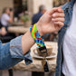 Colorful Tie-Dye Keychain Wristlet