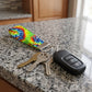 Colorful Tie-Dye Keychain Wristlet