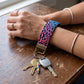 Rainbow Leopard Keychain Wristlet