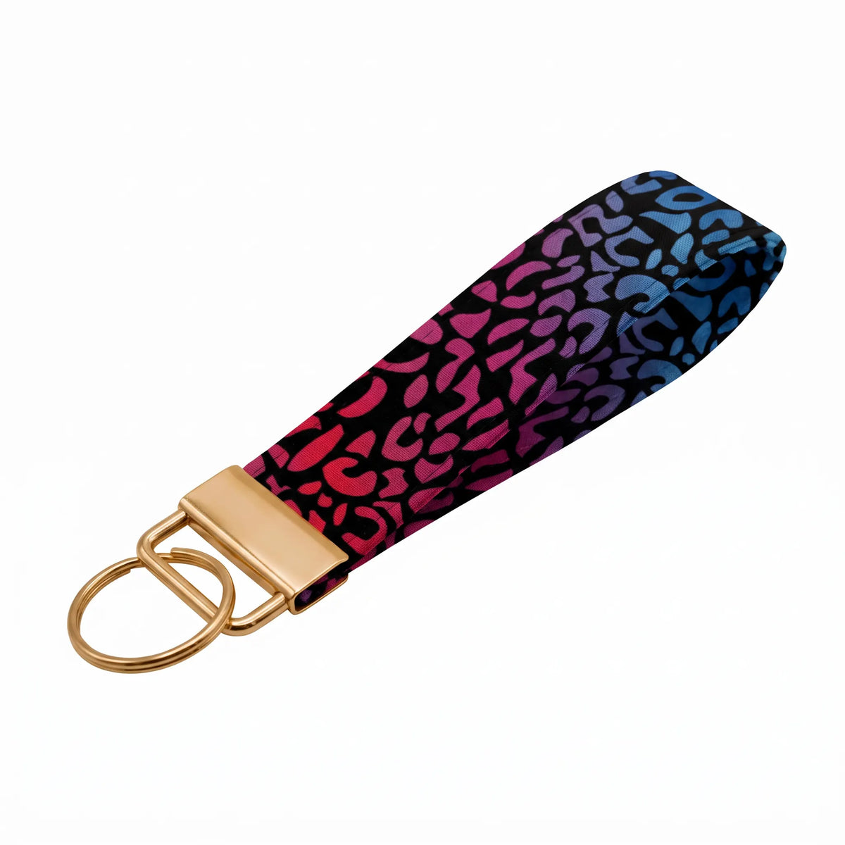 Rainbow Leopard Keychain Wristlet