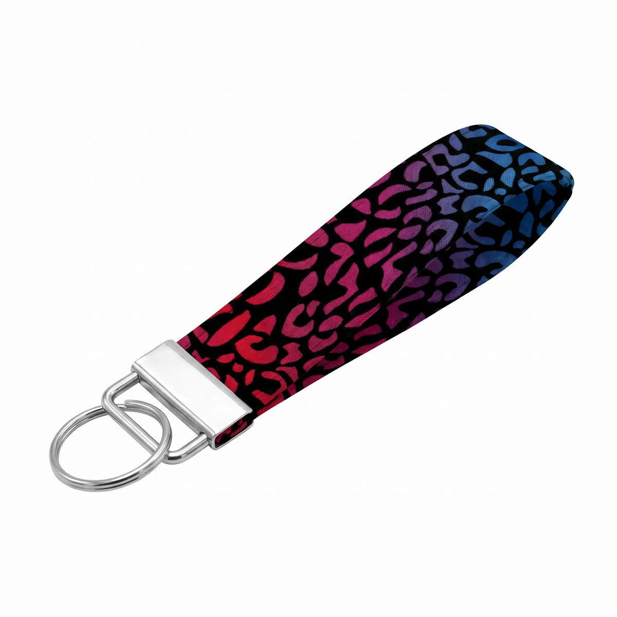 Rainbow Leopard Keychain Wristlet