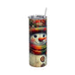 Vintage Rustic Snowman 20oz Skinny Tumbler