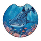 Whale Shark Underwater Coral Reef 2 Pack Neoprene Car Coaster Set