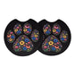 Wildflower Paw Print 2-Pack Neoprene Car Coaster Set
