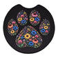 Wildflower Paw Print 2-Pack Neoprene Car Coaster Set