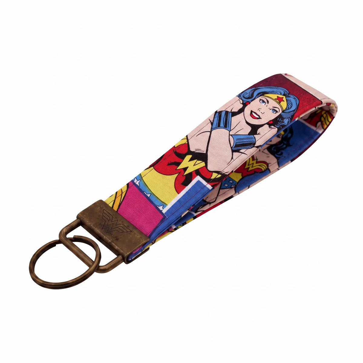 Retro Wonder Woman Comic Keychain Wristlet